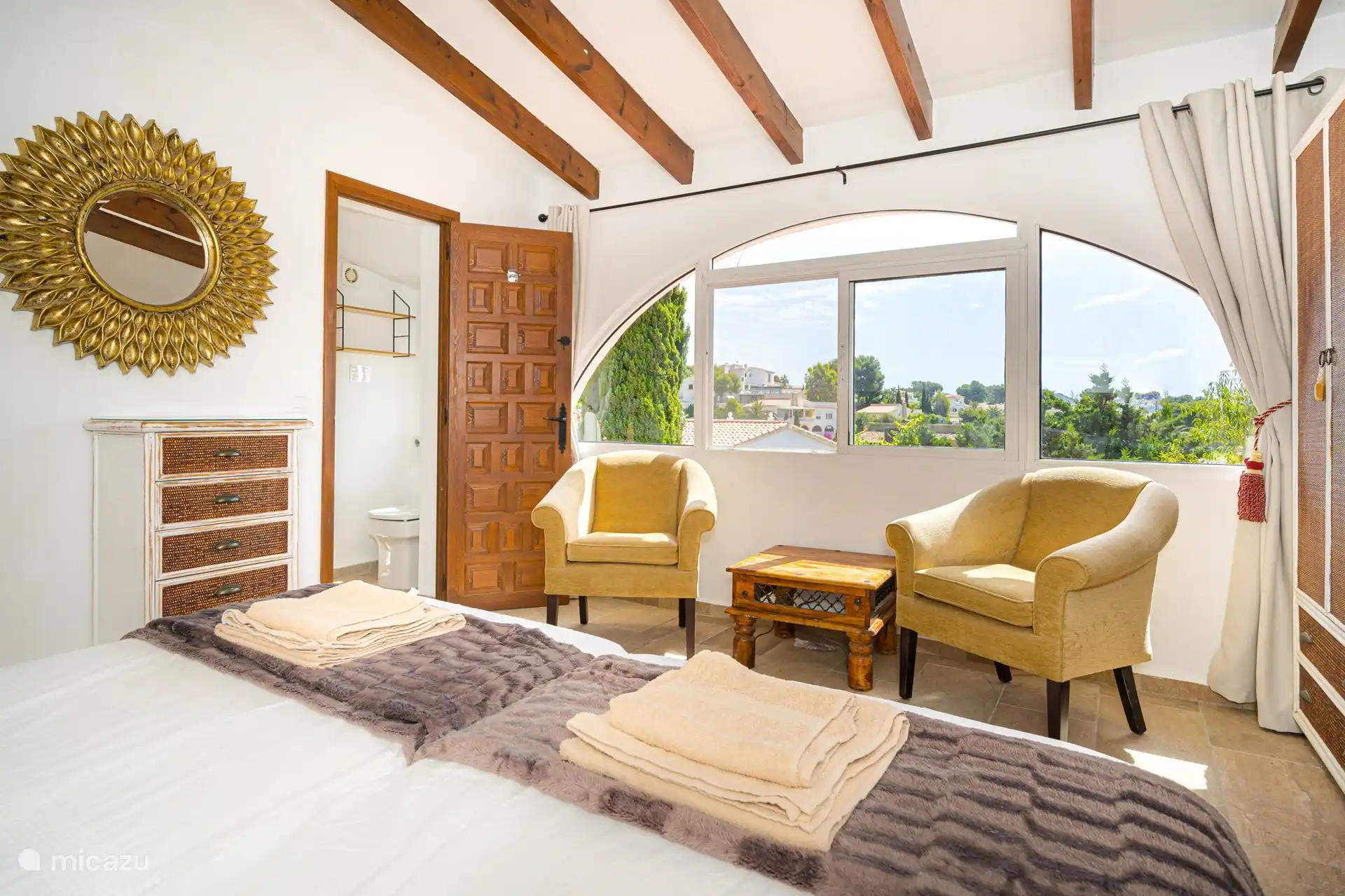 Blick aus dem Hauptschlafzimmer 