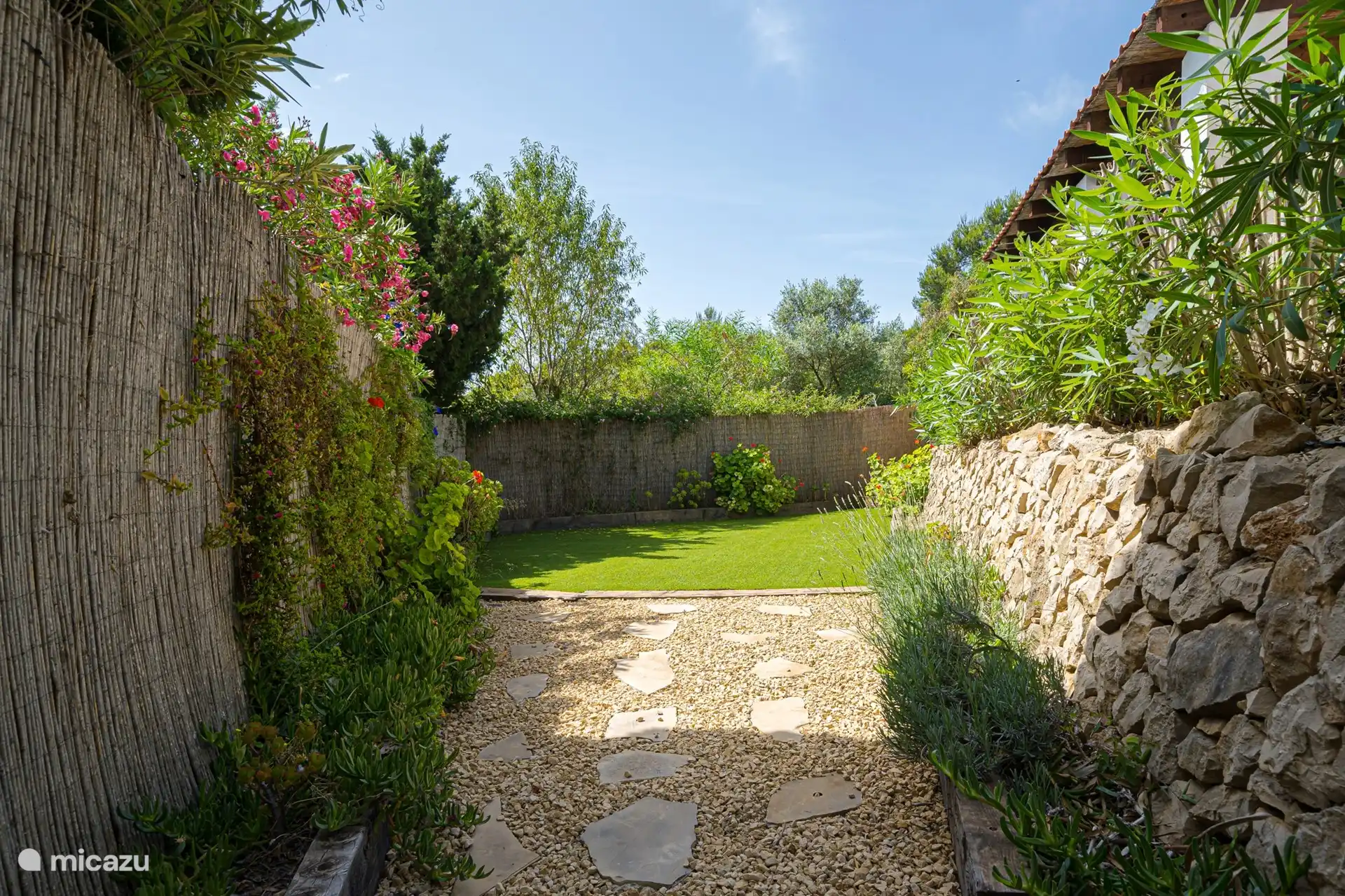 Garten der Ferienwohnung