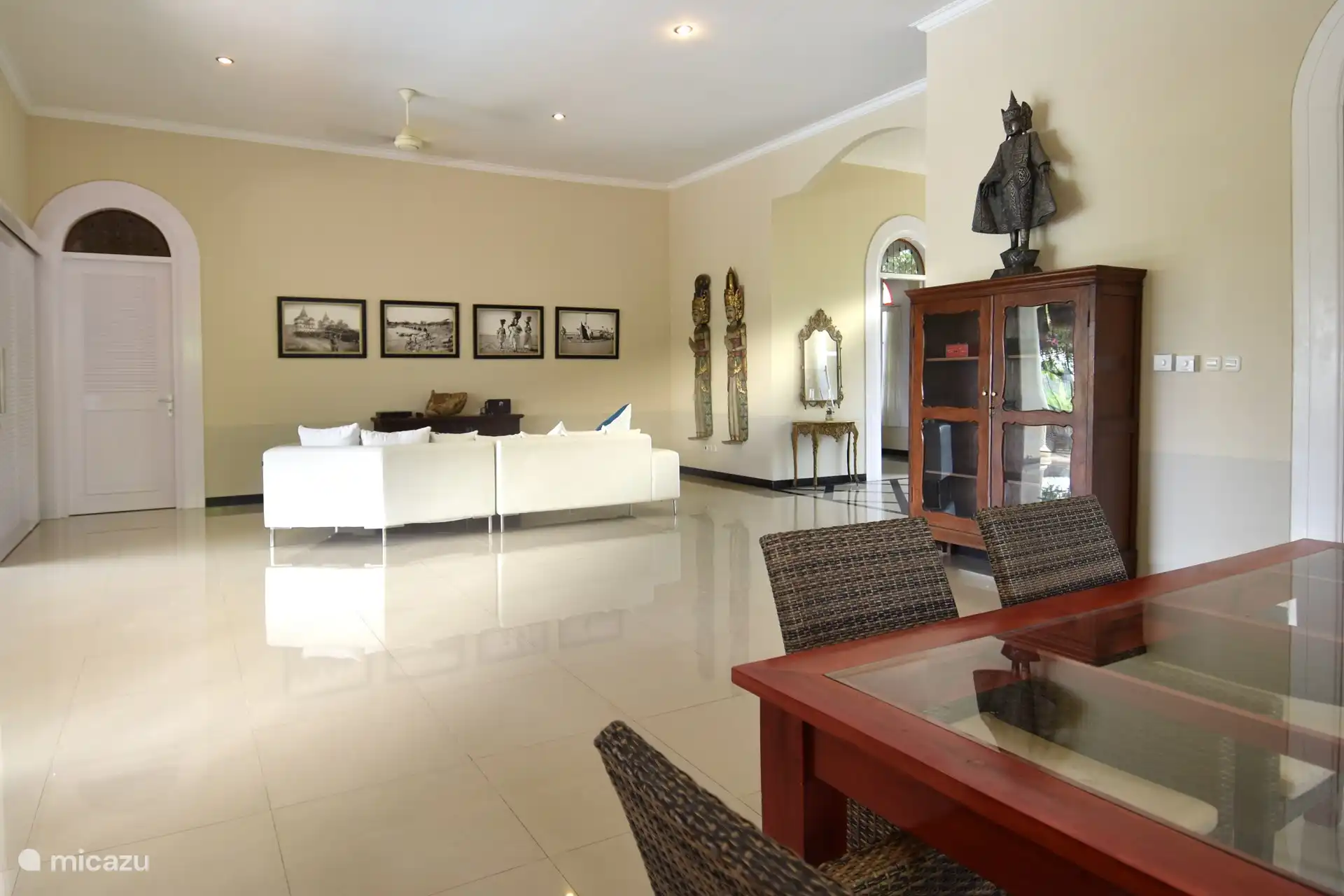 Cupboard, sofa, seating area, living room