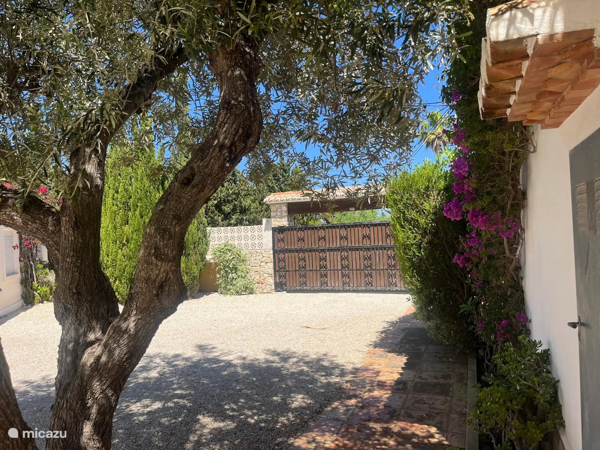 allée avec portail électrique