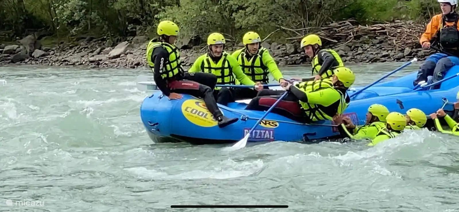 Rafting en el Isel, ver también el vídeo