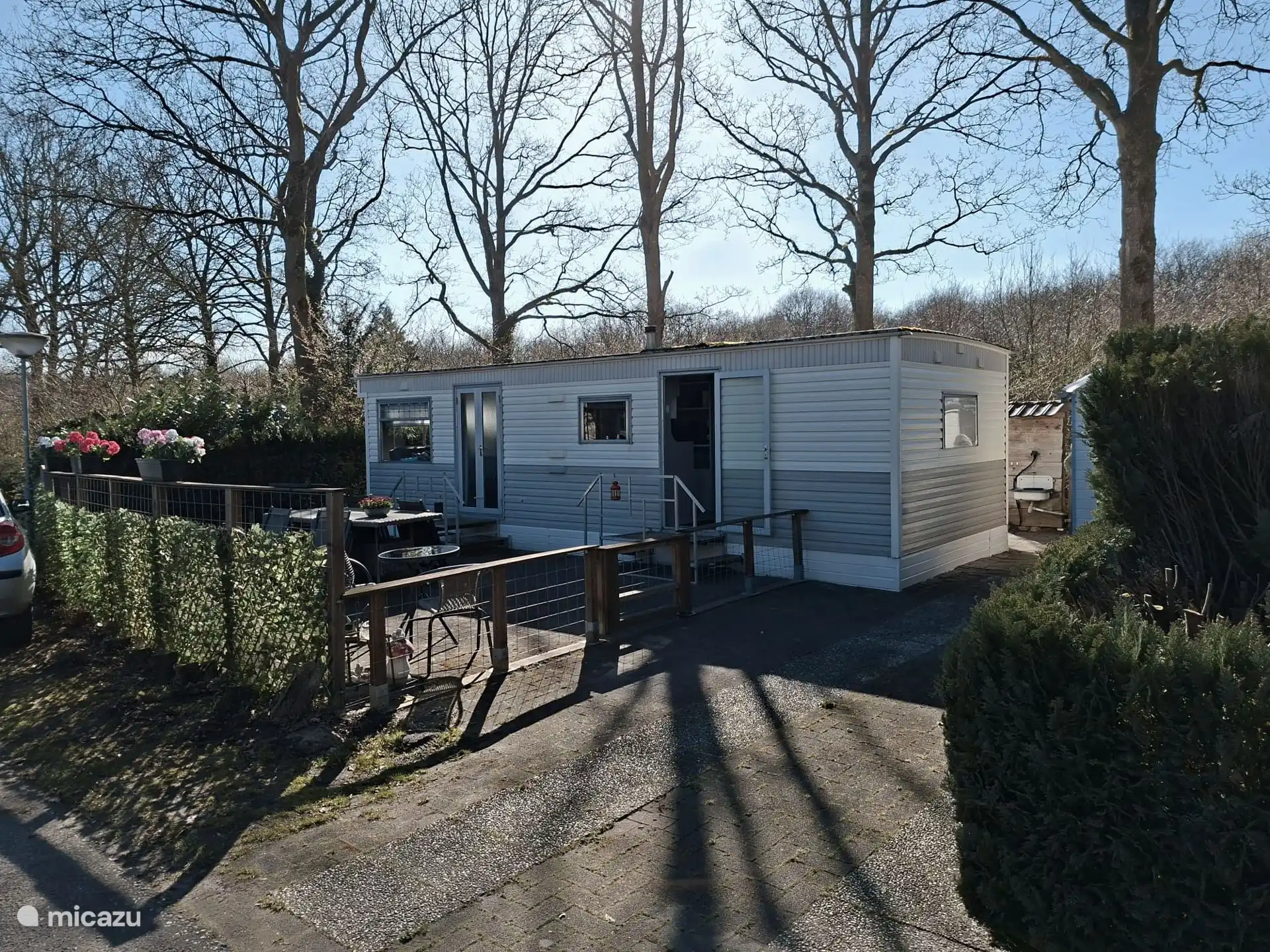 stacaravan huren in Eesergroen, Drenthe, Nederland - Knusse gezellige Stacaravan Banjer