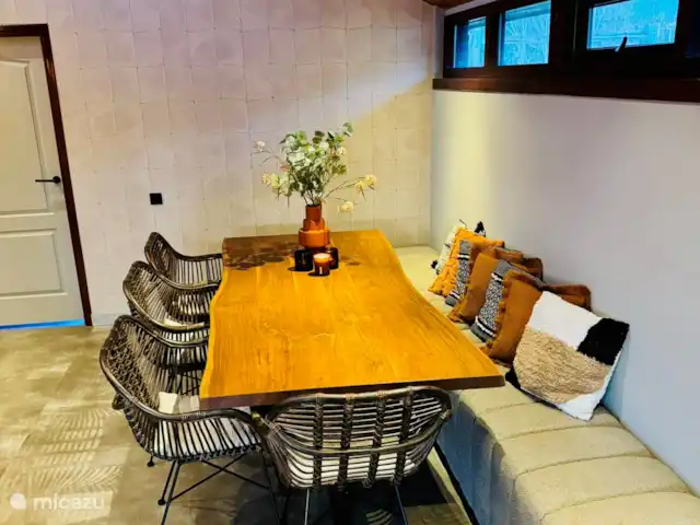 Dune Lagoon huren in Nederland, Noord-Holland, Egmond aan den Hoef - bungalow eethoek