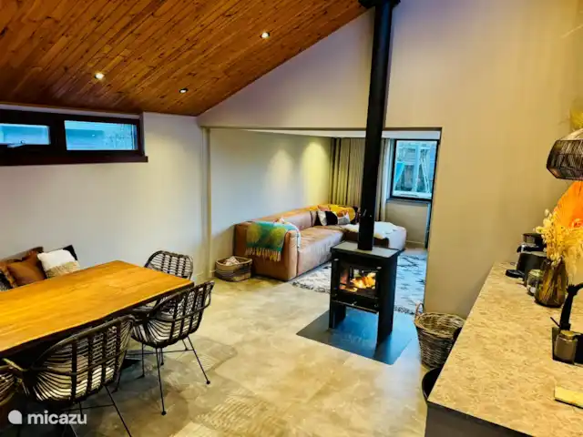 Dune Lagoon huren in Nederland, Noord-Holland, Egmond aan den Hoef - bungalow woonkamer