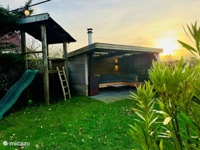 Dune Lagoon huren in Nederland, Noord-Holland, Egmond aan den Hoef - bungalow tuin