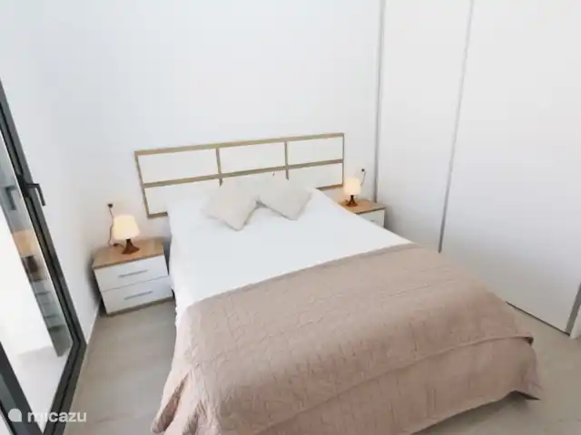 Casa de lujo con piscina privada en España, Costa Blanca, Pilar de la Horadada - casa vacacional Dormitorio con cama doble