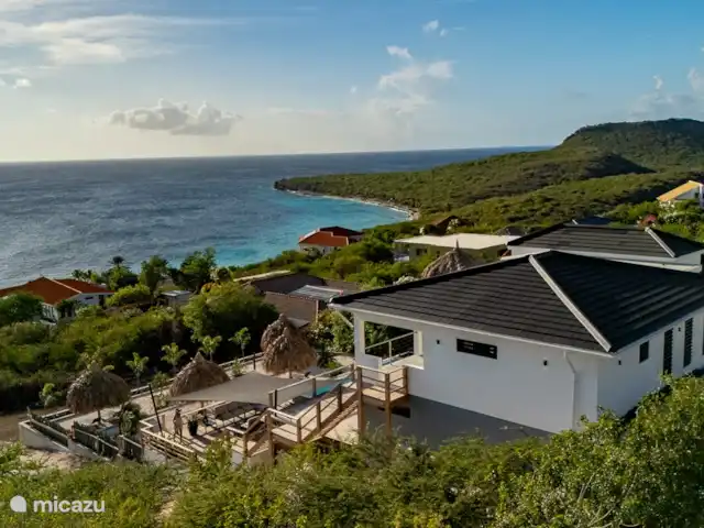 Votre propre station balnéaire privée CasAbao | Curaçao, Banda Abou (ouest), Cas Abao - villa Villa avec vue latérale avec vue spectaculaire sur le lagon