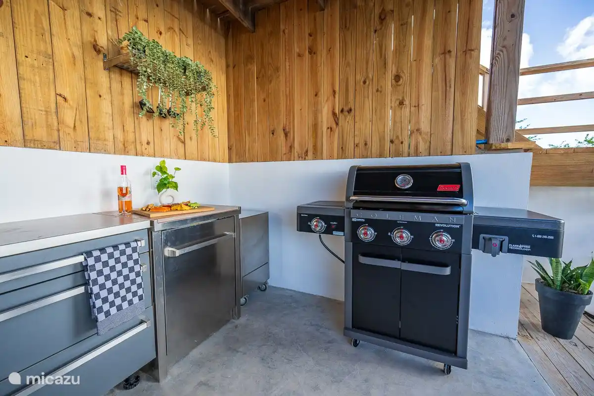 Ein Gasgrill steht Ihnen zur Verfügung