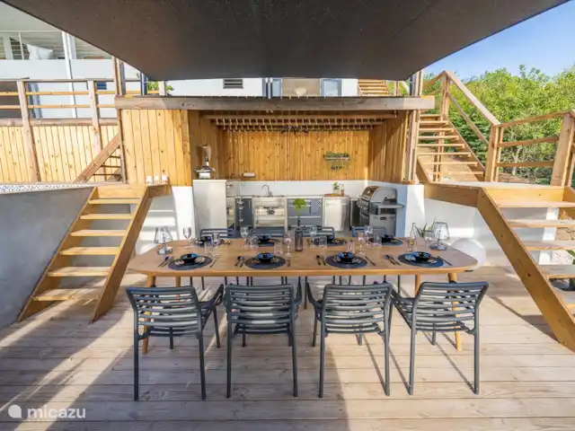 Votre propre station balnéaire privée CasAbao | Curaçao, Banda Abou (ouest), Cas Abao - villa Salle à manger en bas