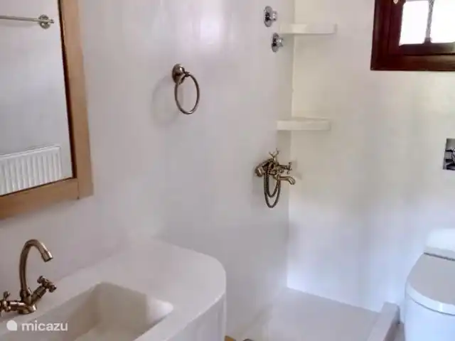 pension / guesthouse / privékamer huren in Griekenland, Pilion, Platania – Villa Katerina - Achilles Villa Katerina - Achilles Studio - badkamer met douche