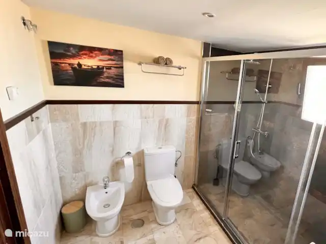 Finca San Antonio - Luxe Appartement huren in Spanje, Andalusië, Mijas - appartement Voor extra comfort en hygiëne zijn zowel een toilet als een bidet aanwezig. Dankzij het draai-kiepraam geniet u eenvoudig van frisse lucht en natuurlijke ventilatie.