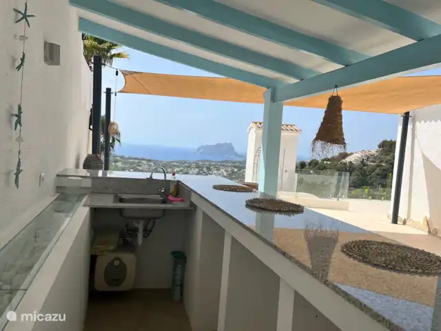 Location de Vacances Espagne, Costa Blanca, Moraira, villa - Villa Charlotte Bar avec cuisine extérieure (bbq)