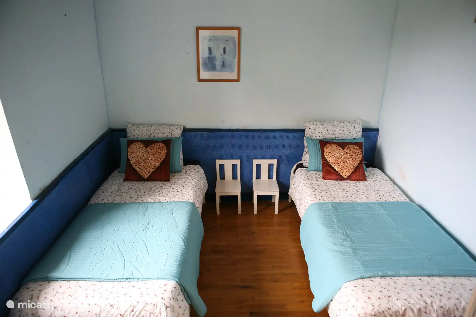El tercer dormitorio tiene dos camas separadas, que también se pueden combinar en una cama individual.