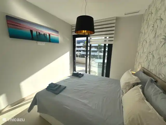 Flamenca Village met groot balkon huren in Spanje, Costa Blanca, Orihuela Costa - appartement Slaapkamer met tweepersoonsbed