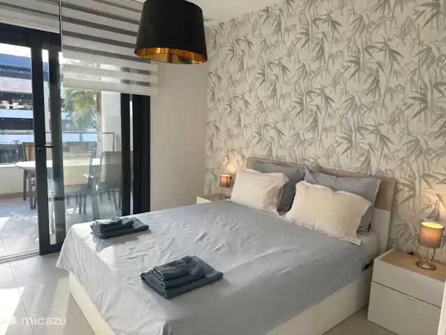Flamenca Village met groot balkon huren in Spanje, Costa Blanca, Orihuela Costa - appartement Slaapkamer met tweepersoonsbed