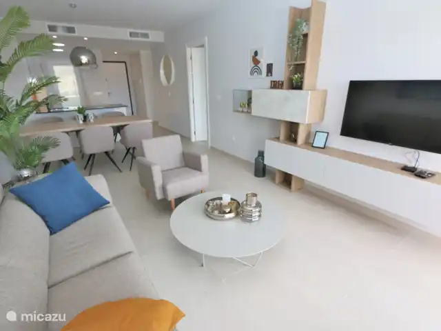 Appartement de 3 pièces à Flamenca Village | Espagne, Costa Blanca, Orihuela Costa - appartement Cuisine, salle à manger et salon