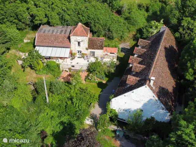 Moulin Fouché | Le Moulin | France, Côte-d'Or, Arnay-le-Duc - gîte / cottage Vue aérienne Moulin Fouché
