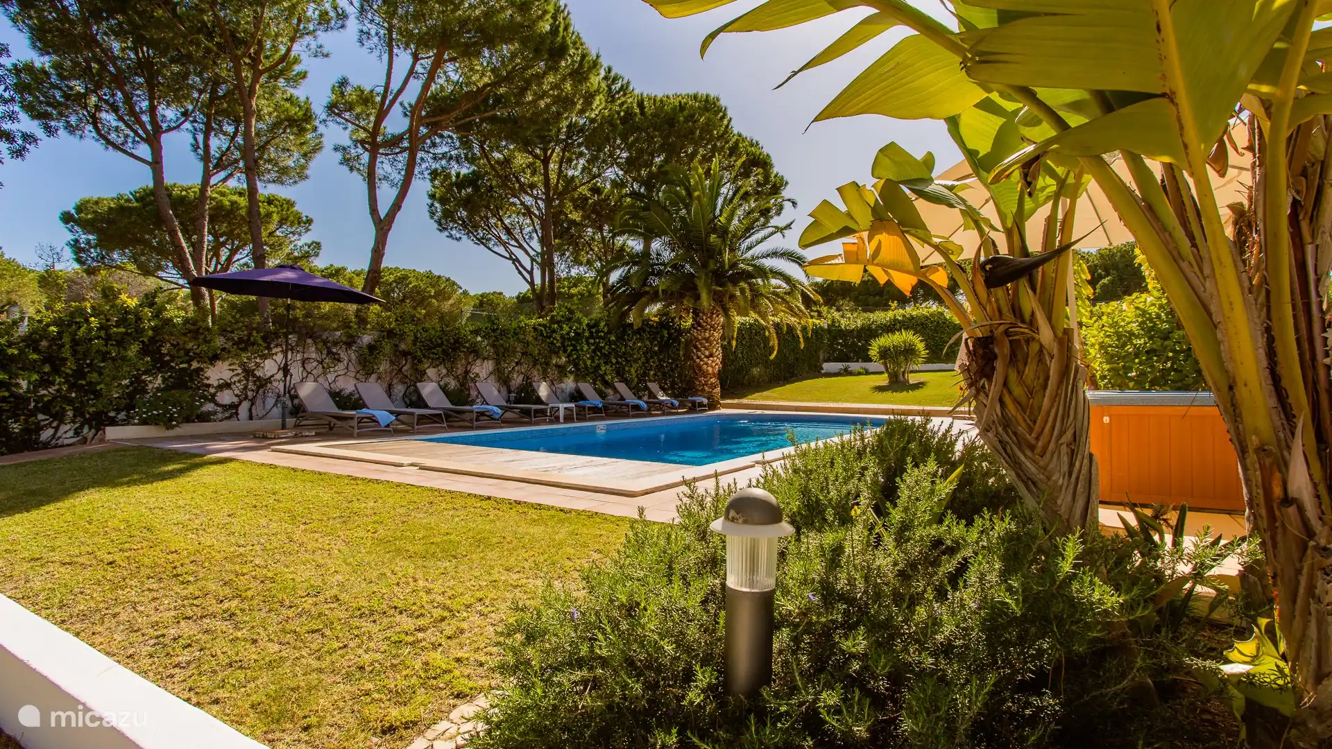 Garten mit Swimmingpool