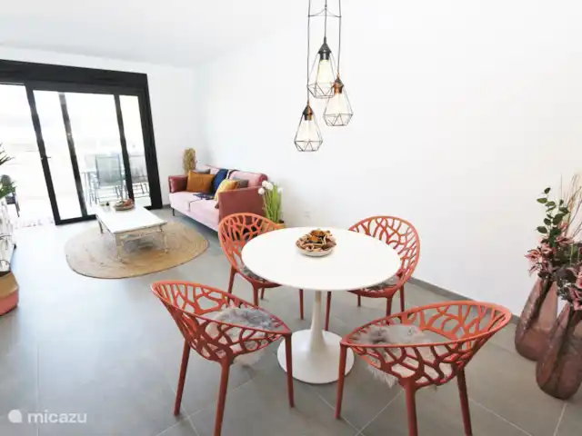 Appartement avec vue sur la piscine | Espagne, Costa Blanca, Orihuela Costa - appartement Salle à manger et salon
