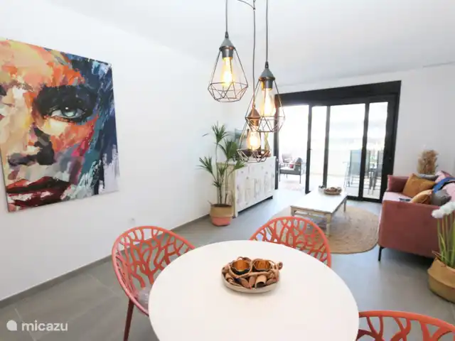 Appartement avec vue sur la piscine | Espagne, Costa Blanca, Orihuela Costa - appartement Salle à manger et salon