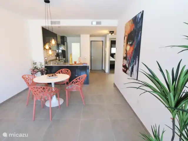 Appartement avec vue sur la piscine | Espagne, Costa Blanca, Orihuela Costa - appartement Salle à manger et cuisine