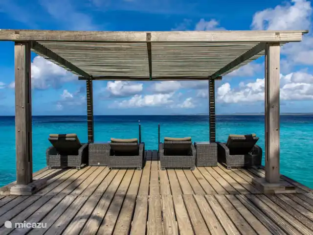 Location de Vacances Bonaire, Bonaire, Belnem, appartement - Appartements Belmar en bord de mer  Terrasse du salon