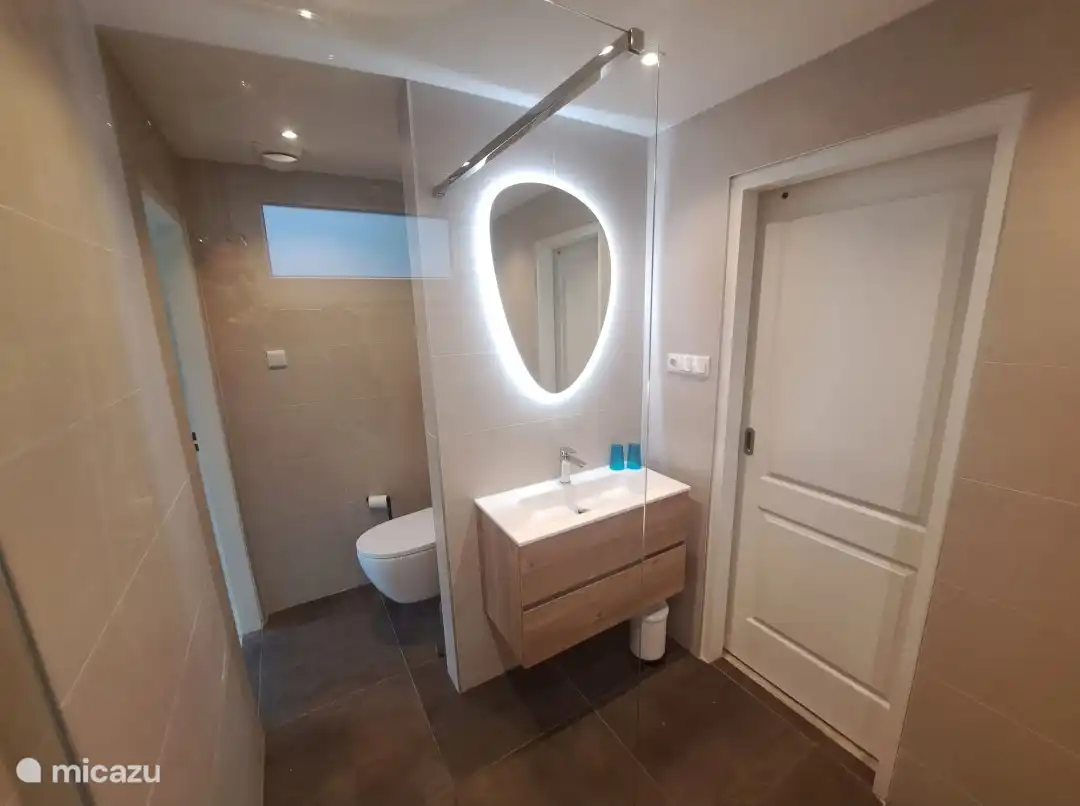 In 2026 vernieuwe badkamer met inloopdouche