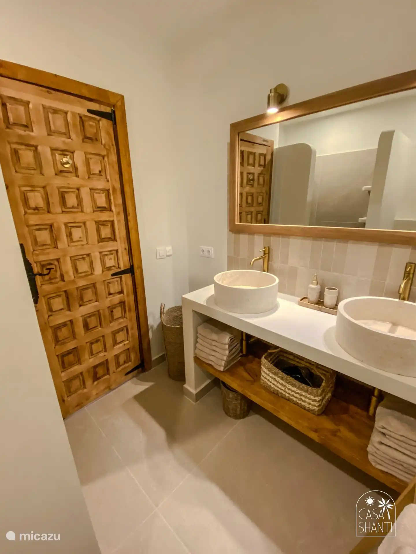 Das Badezimmer im Erdgeschoss.