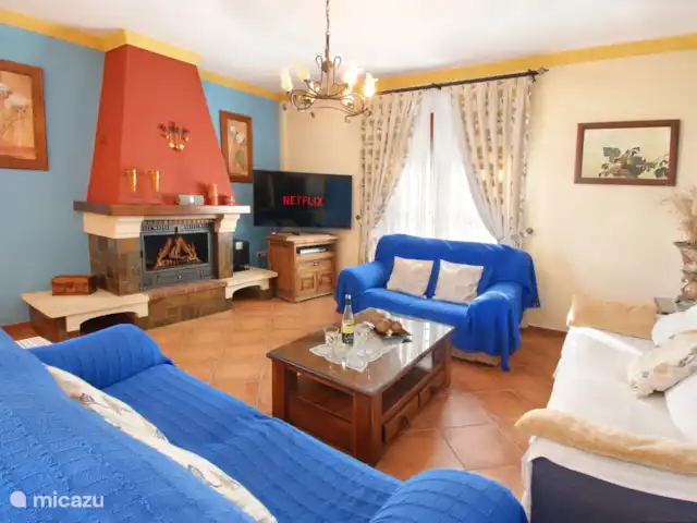 Villa Buenavista huren in Spanje, Costa del Sol, Comares - villa Een gezellige, lichte en ruime woonkamer.
