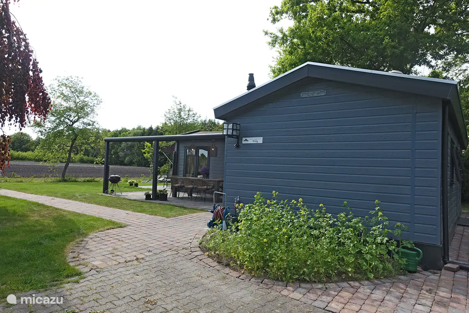 5 persoons Chalet de Wilg, Rheezerveen. Kijk dit uitzicht van Chalet De Wilg. 