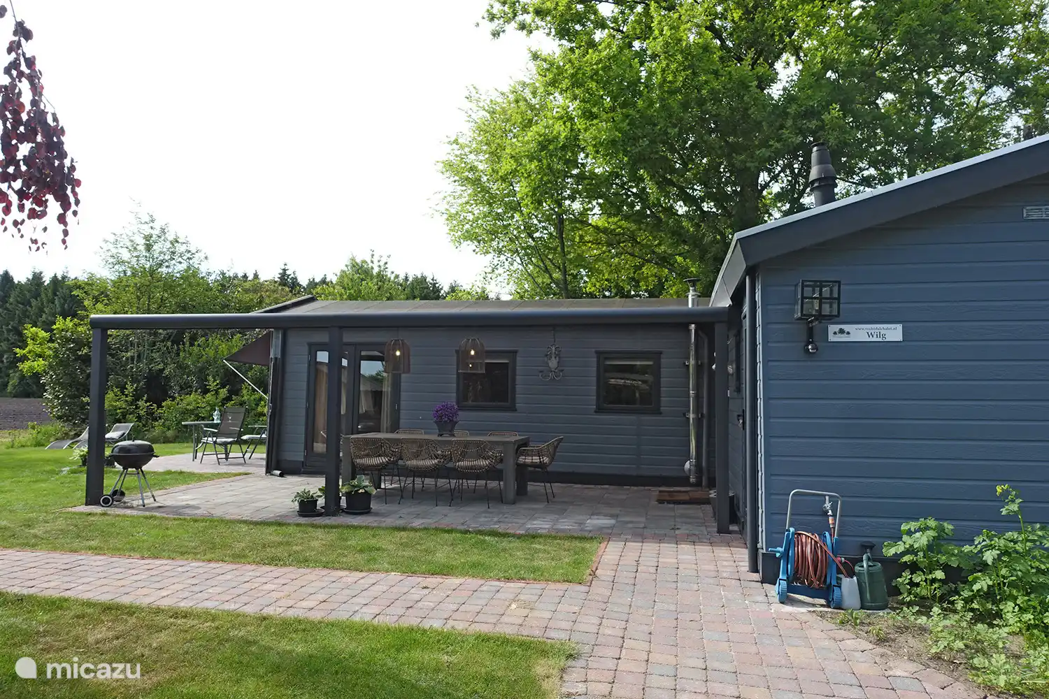 5 persoons Chalet de Wilg, Rheezerveen. Buitenaanzicht 