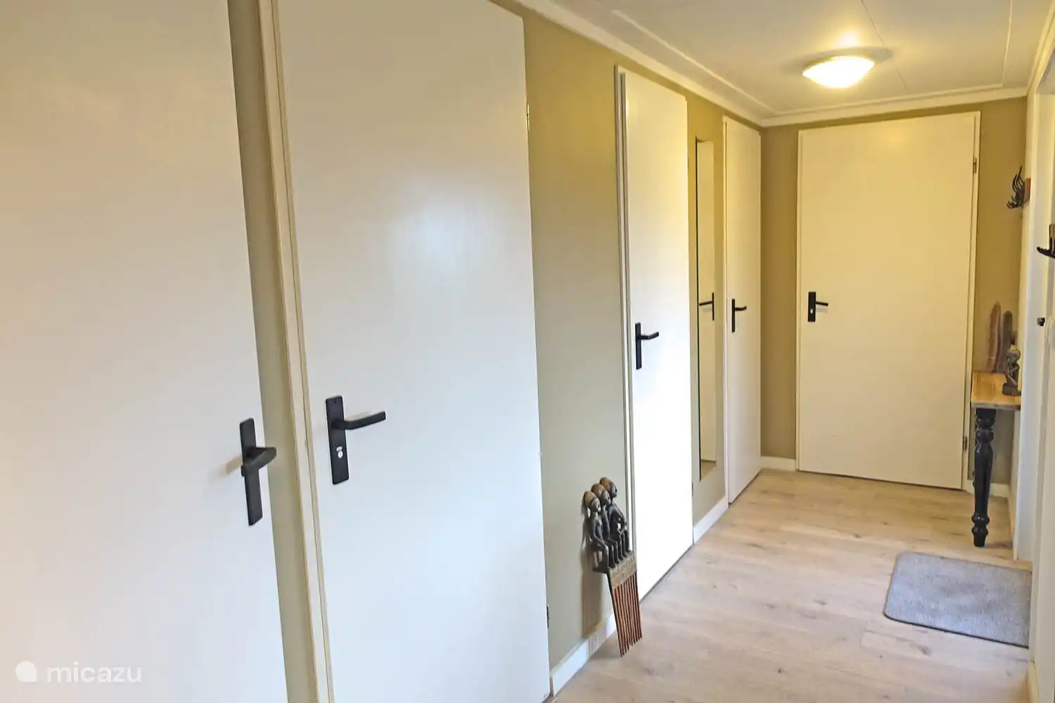 5 persoons chalet De Wilg, Rheezerveen. Hal waar je binnenkomt