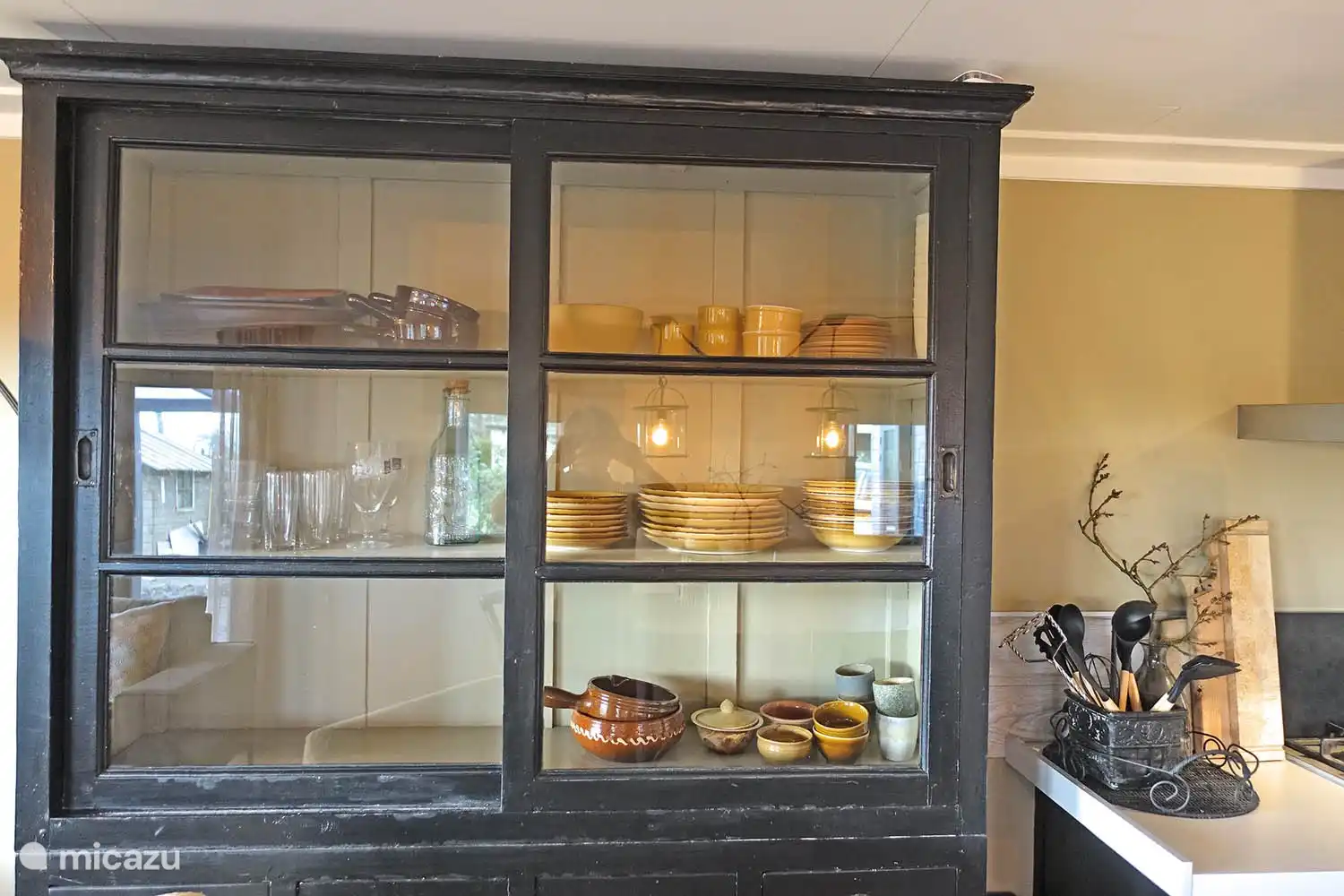 5 persoons chalet De Wilg, Rheezerveen. Gezellig en voldoende serviesgoed 