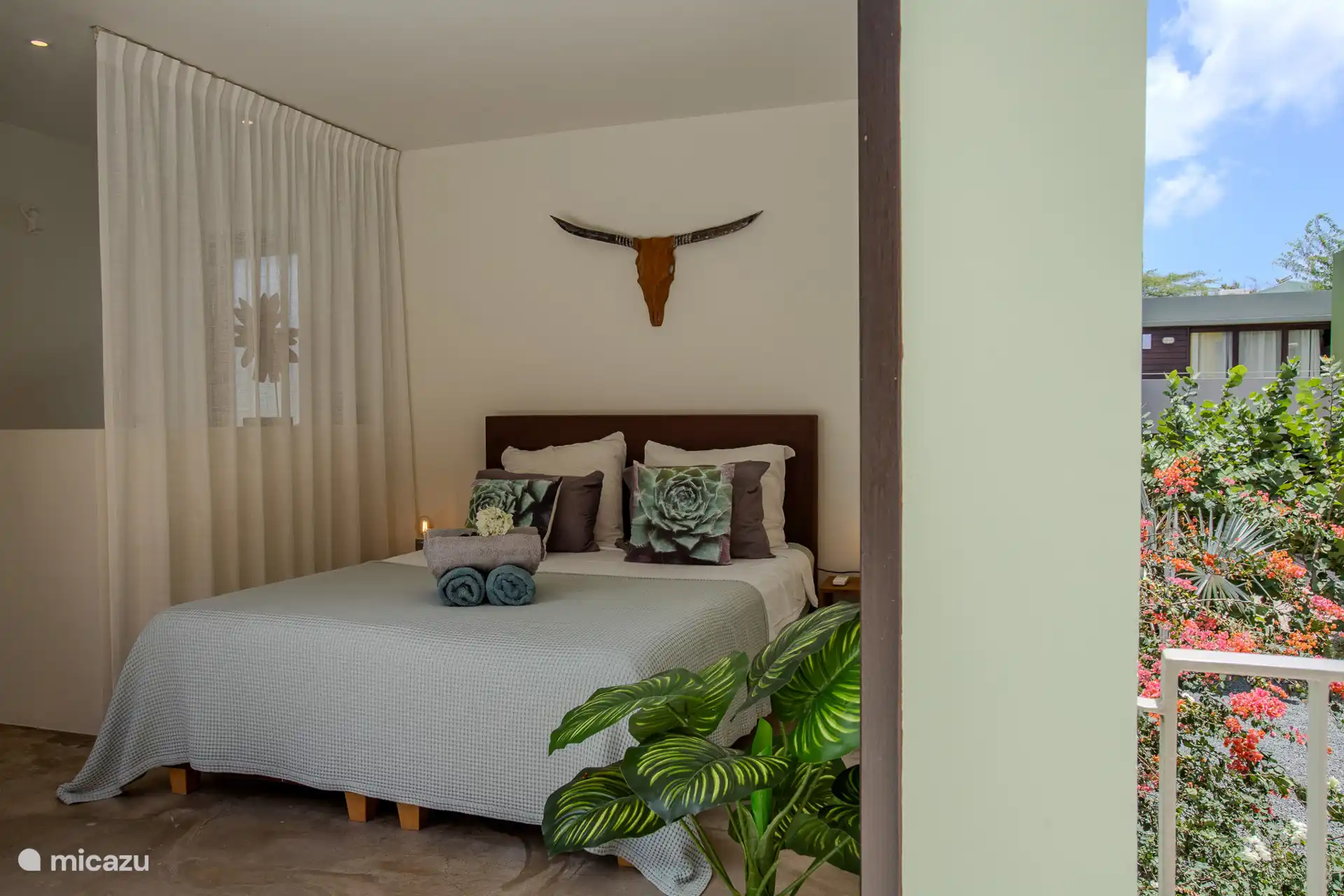 Eines der drei Schlafzimmer