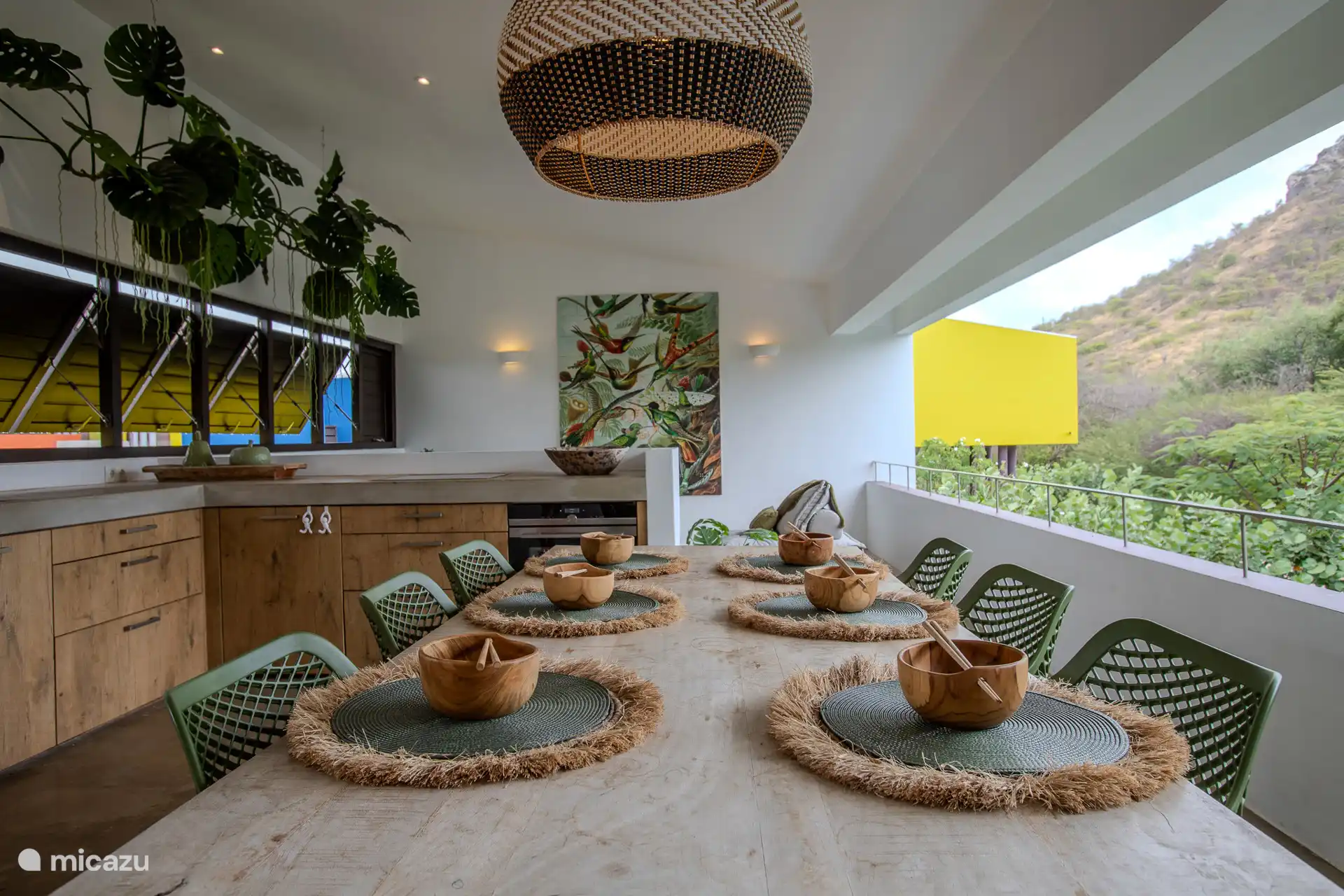 Links und rechts das Open-Air-Feeling