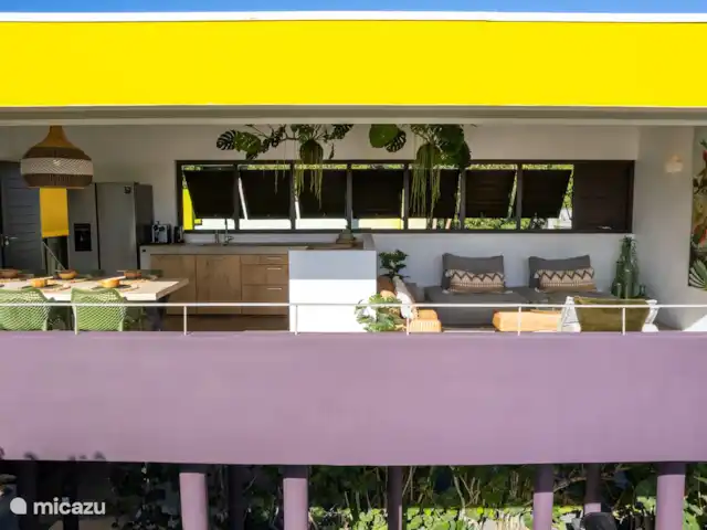 Villa design unique dans un complexe naturel | Curaçao, Curaçao-Centre, Sint Michiel - villa Prise de vue par drone du salon