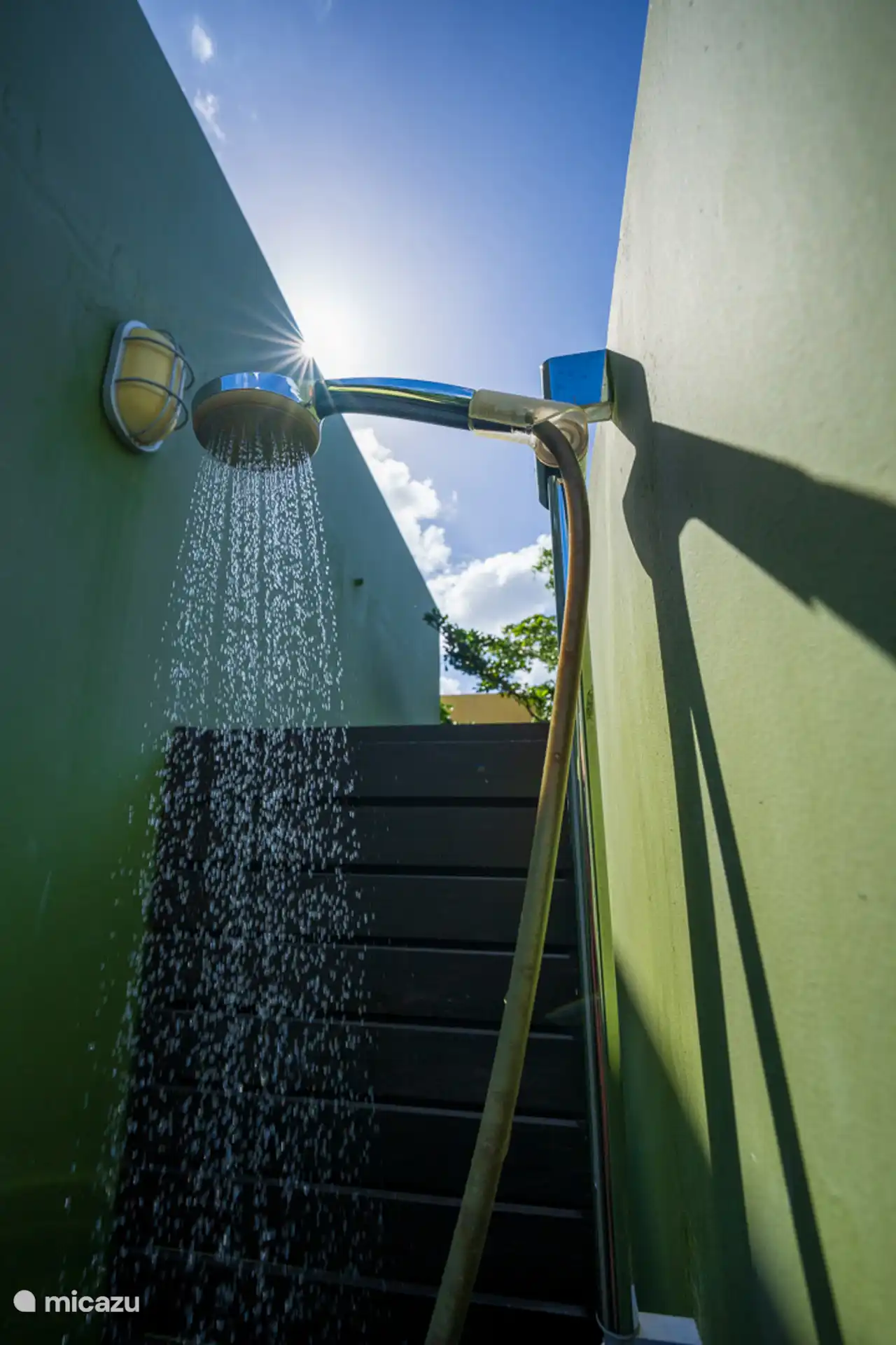 Duschen unter freiem Himmel: Das ist ein besonderes karibisches Erlebnis. 