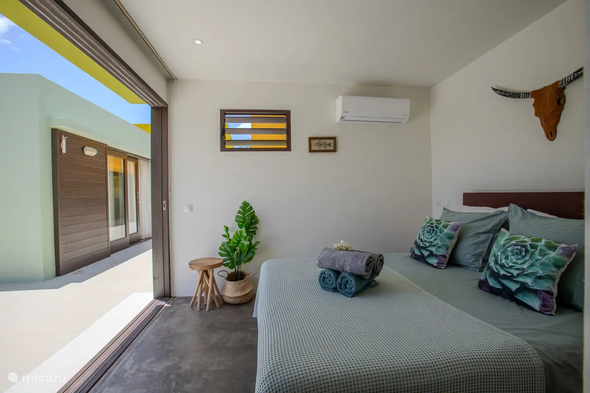 Alle drei Schlafzimmer verfügen über ein bequemes Doppelbett von 160 cm Breite. 