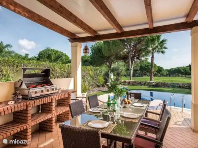 Location de Vacances Portugal, Algarve, Quarteira, villa - Villa Sol Golfe Cuisine extérieure