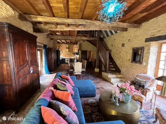 Scarpat Sérénite | France, Dordogne, Le Buisson-de-Cadouin - maison de vacances 1ère maison -- une autre vue du salon, de la salle à manger et de la cuisine