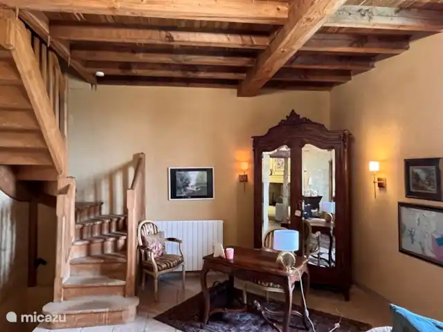 Scarpat Sérénite | France, Dordogne, Le Buisson-de-Cadouin - maison de vacances 2ème maison -- coin bureau dans l’espace salon