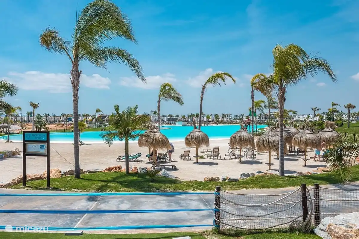 Beautiful lake in the resort