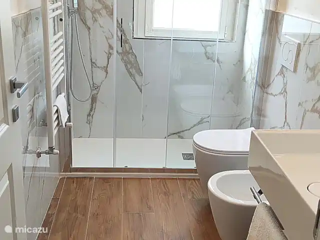 Location de Vacances Italie, Toscane, Forte Dei Marmi, villa -  Villa Elza à 400 mètres de la plage Nouvelle salle de bain avec douche