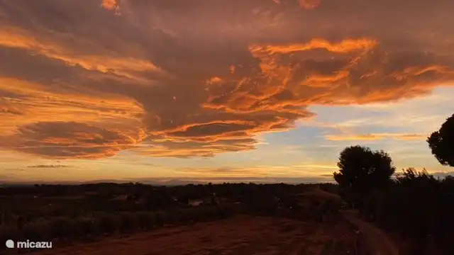 Abendhimmel von der Terrasse