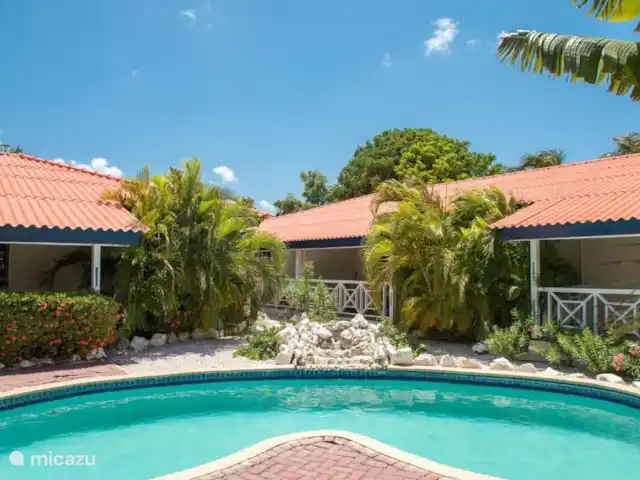 Blue Marlin Resort 4 | Curaçao, Banda Ariba (est), Mambo Beach - maison de vacances Belle piscine entourée d’un joli jardin.