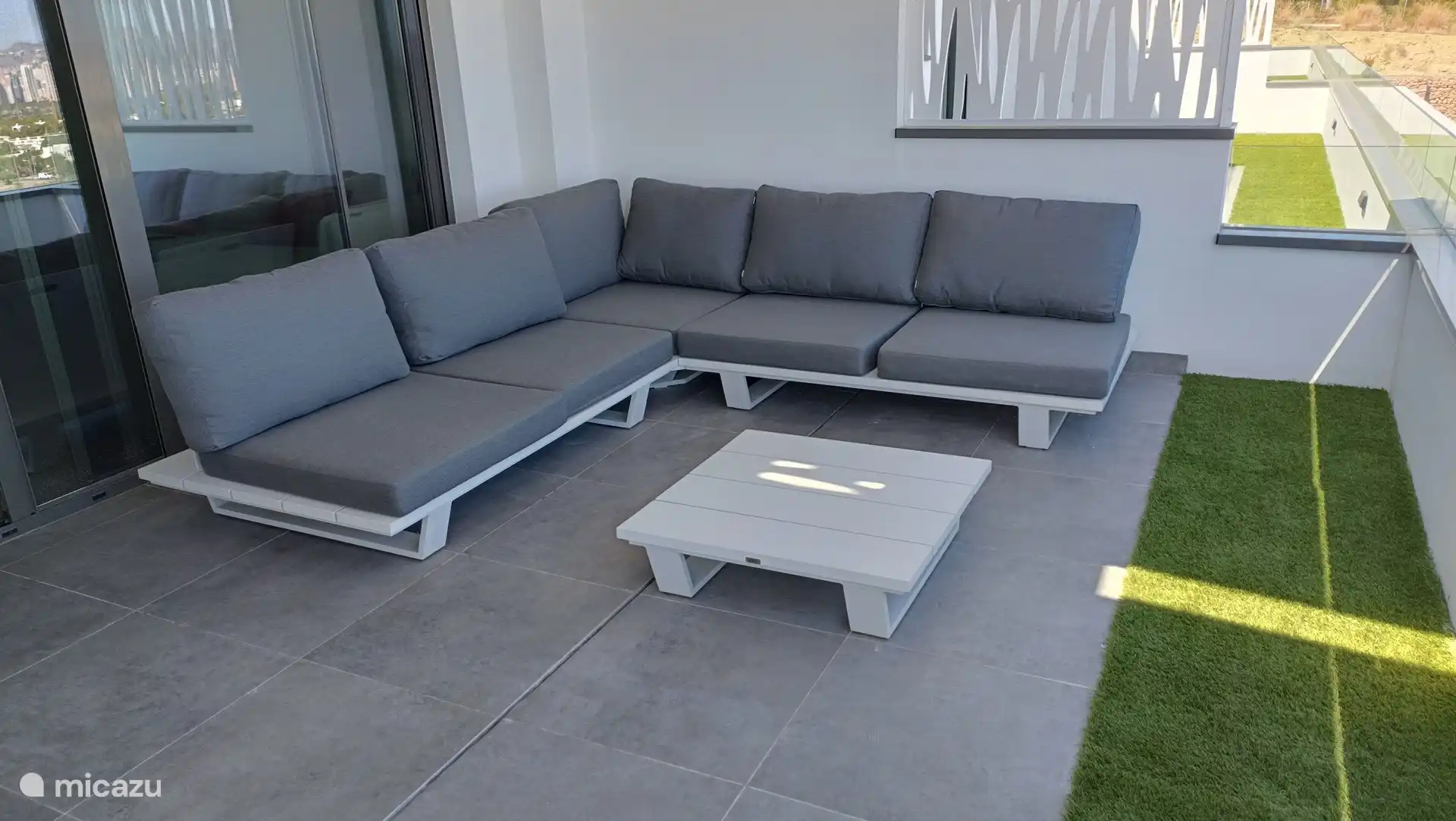 Sala de estar en la terraza