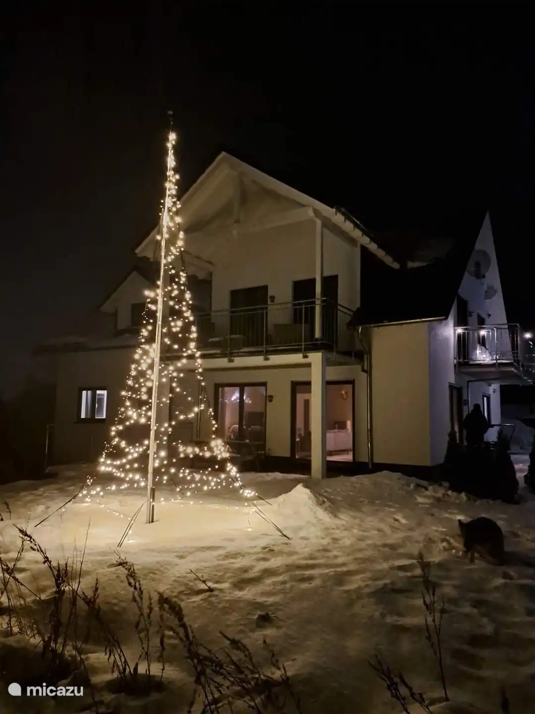 Kerstsfeer in een winters landschap