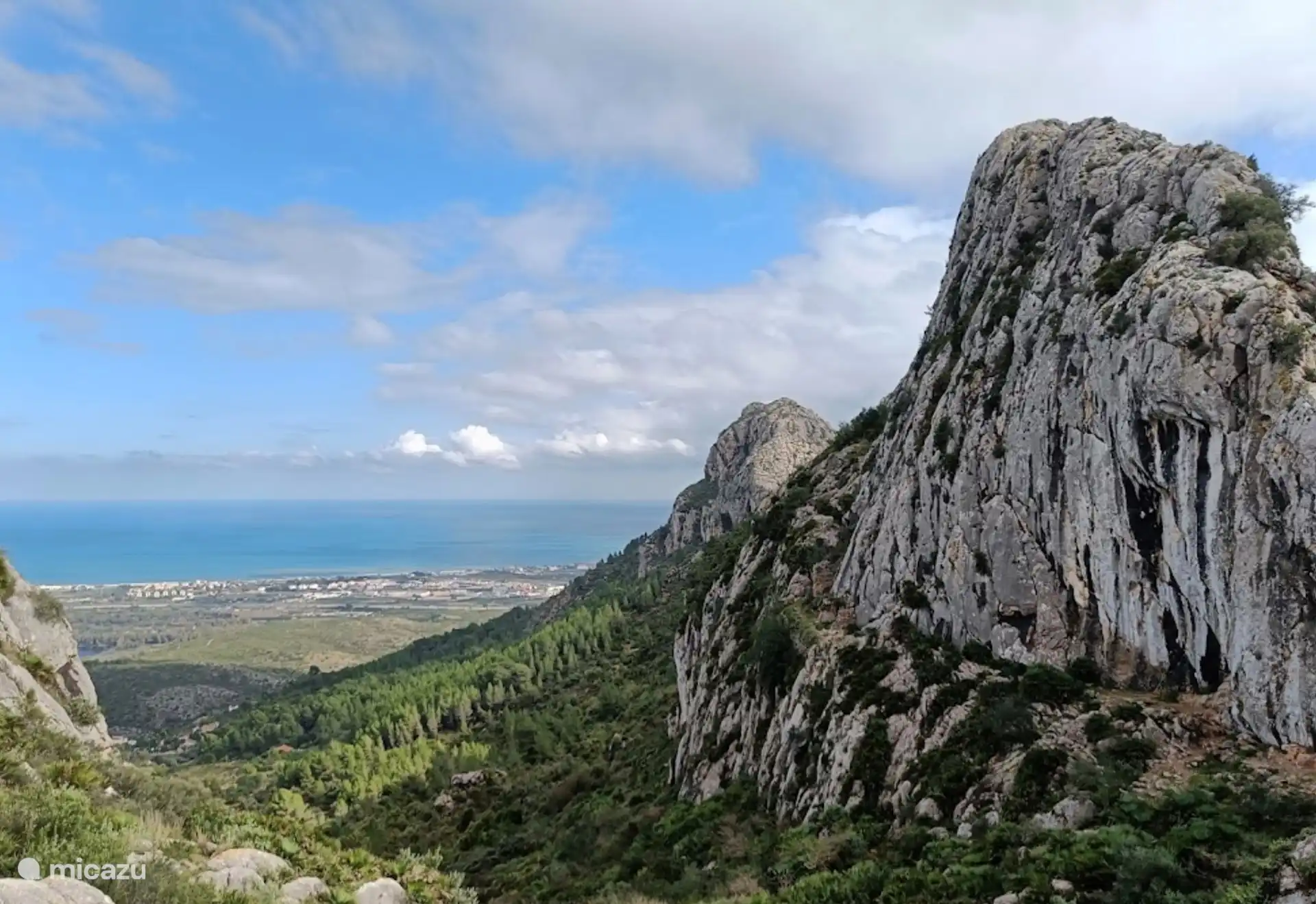 View from Segaria to the sea