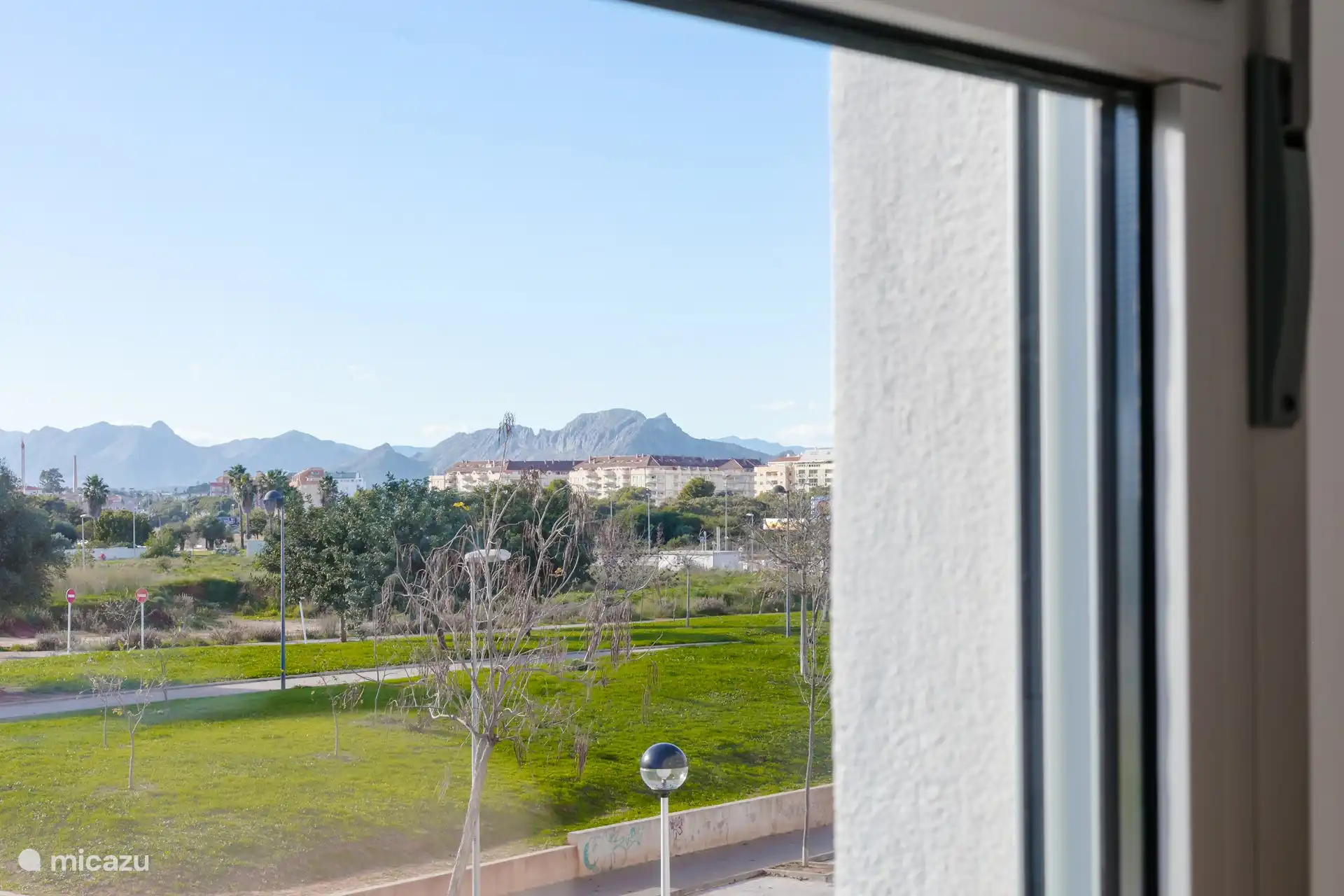 uitzicht vanuit de slaapkamers