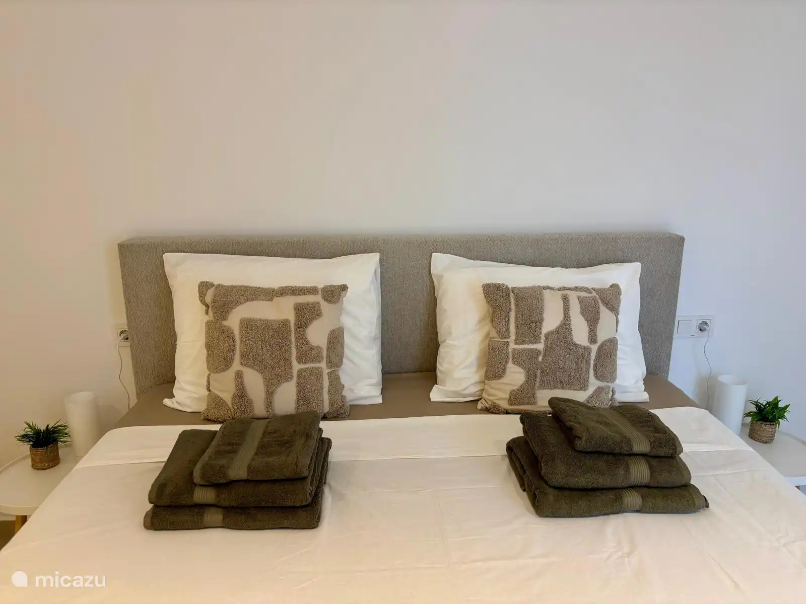 Handdoeken set elke slaapkamer aanwezig